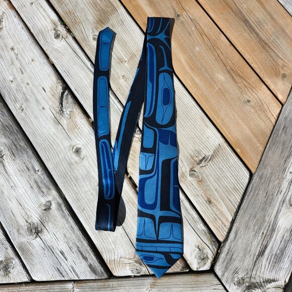 Insight Ben Houstie Silk Tie 100% SILK Raven and Eagle Designs - Picture 2 of 5
